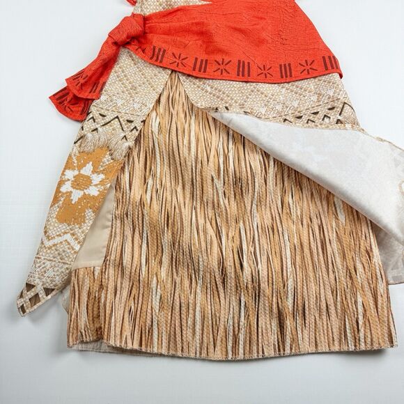 Disney Moana Adventure Play Dress Up Outfit Halloween Costume Size 7/8 Halter - Picture 4 of 16